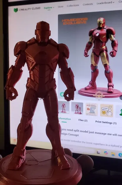 Mô hình Ironman phong cách đa giác cực chất - Image 3