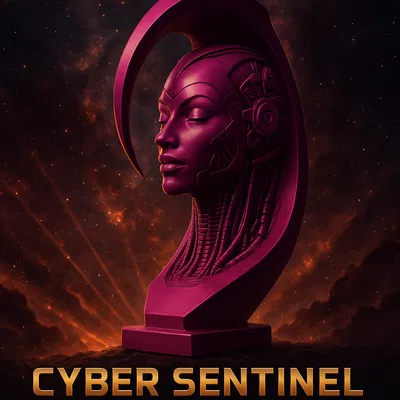 Tượng Cyborg Nữ Cyber Sentinel