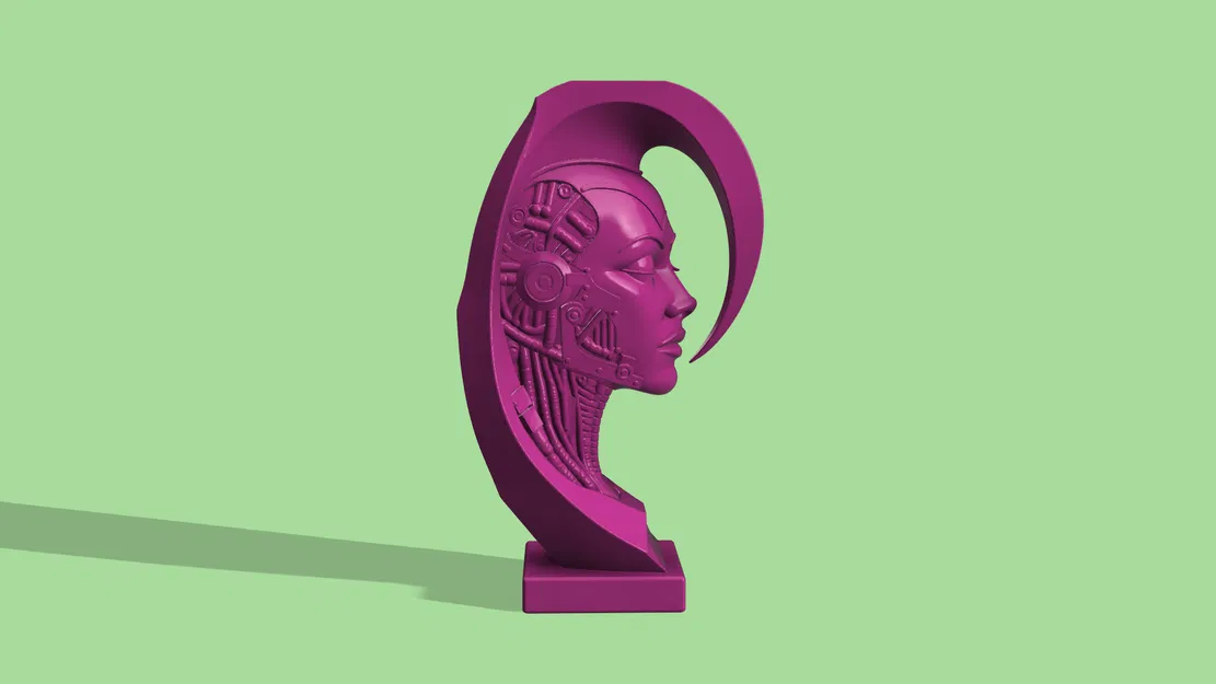 Tượng Cyborg Nữ Cyber Sentinel - Image 2