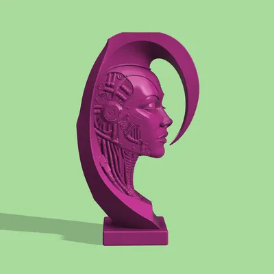 Tượng Cyborg Nữ Cyber Sentinel