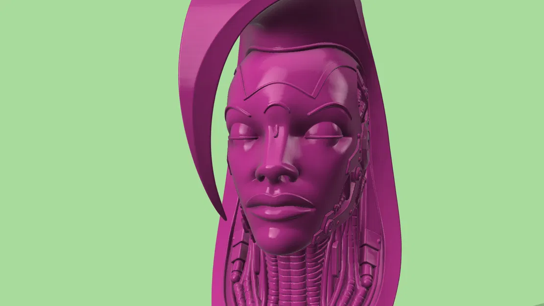 Tượng Cyborg Nữ Cyber Sentinel - Image 6