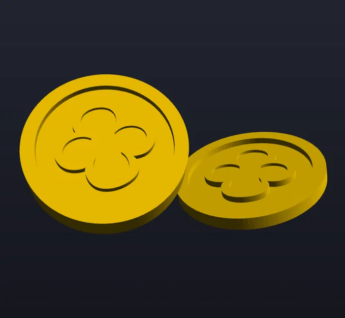 Mô hình 3D đồng xu Town Square trong Cookie Run Kingdom - Image 1