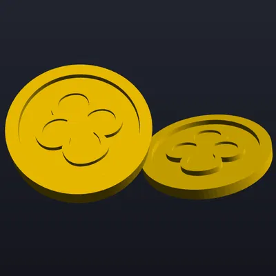 Mô hình 3D đồng xu Town Square trong Cookie Run Kingdom