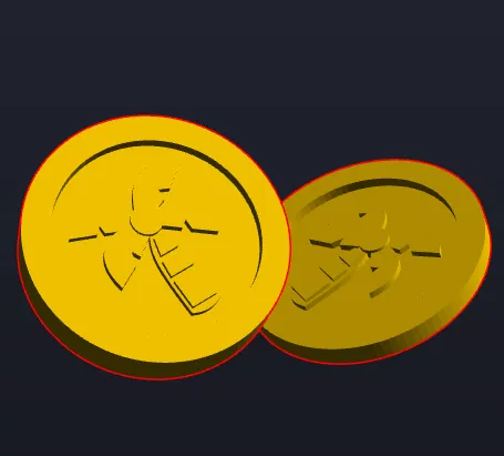 Mô hình 3D Starlight Island Coin - Độc đáo cho fan Cookie Run Kingdom - Image 1