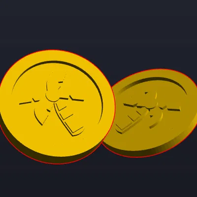 Mô hình 3D Starlight Island Coin - Độc đáo cho fan Cookie Run Kingdom