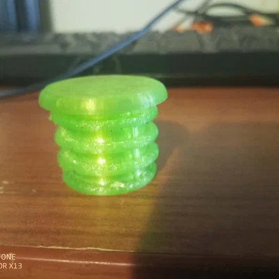 Nắp bịt ống thép 1 inch (Bouchon pour tuyau acier) in 3D