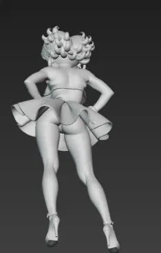 Mô hình 3D nhân vật Betty Boop phong cách thời trang ấn tượng - Image 1