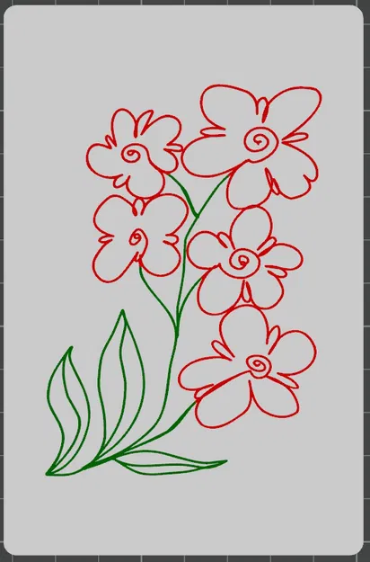 Nắp đậy ổ cắm điện thoại gắn tường với họa tiết hoa - Image 1