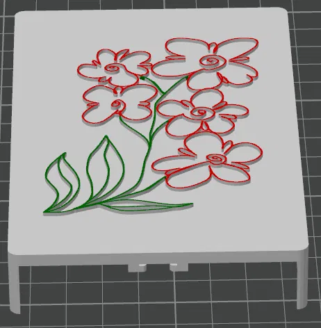 Nắp đậy ổ cắm điện thoại gắn tường với họa tiết hoa - Image 2