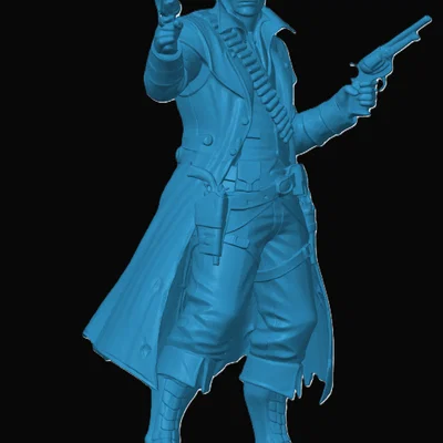 Mô hình 3D Yuan-ti Gunslinger - Nhân vật tay súng độc đáo cho RPG