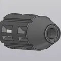 Bộ giảm giật (Muzzle Brake) 14.5mm cho Airsoft in 3D - Thumbnail 2