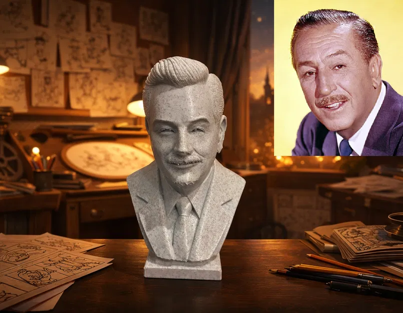 Tượng Bán Thân Walt (Walter) Elias Disney - Image 1
