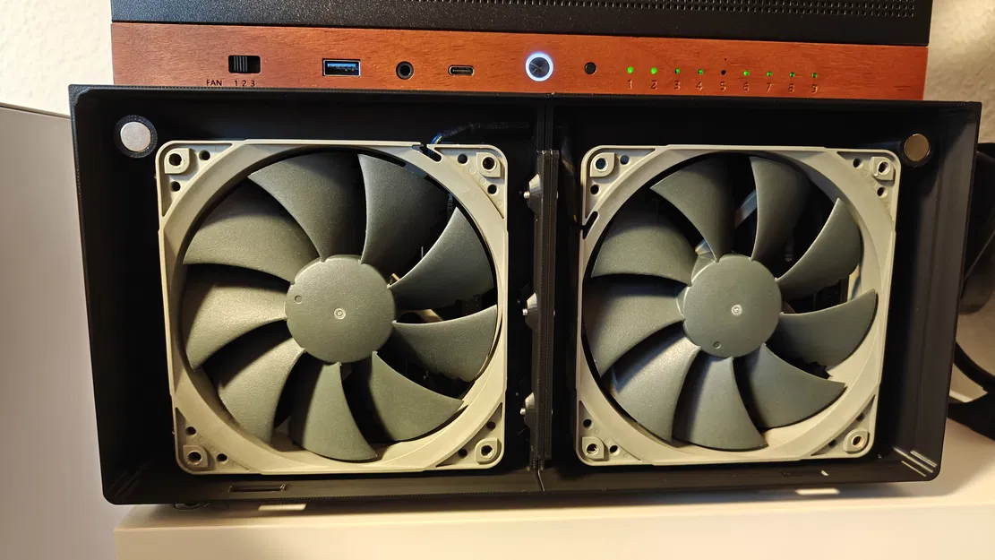 Ngàm gắn quạt 120mm cho mặt trước thùng máy Jonsbo N6 - Image 4