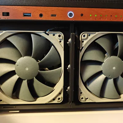 Ngàm gắn quạt 120mm cho mặt trước thùng máy Jonsbo N6