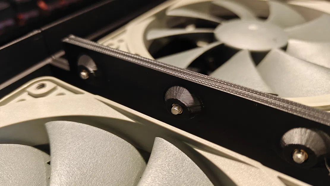 Ngàm gắn quạt 120mm cho mặt trước thùng máy Jonsbo N6 - Image 6