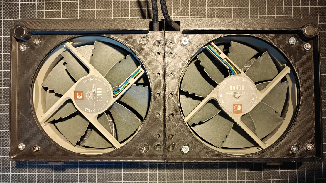 Ngàm gắn quạt 120mm cho mặt trước thùng máy Jonsbo N6 - Image 9