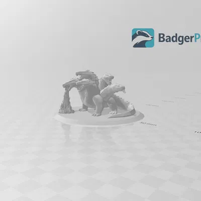 Mô hình Hydra 3D chi tiết cho game nhập vai RPG