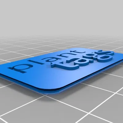 Nắp đậy hộp thẻ tên cây trồng in 3D (cap for plant tag box)