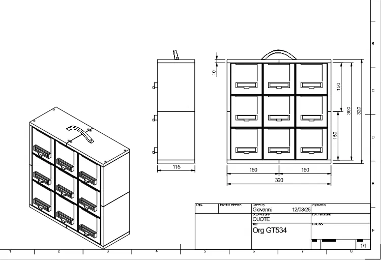Tủ kệ ORGANIZER GT534 9 ngăn để bàn - Thiết kế lắp ráp thông minh - Image 4