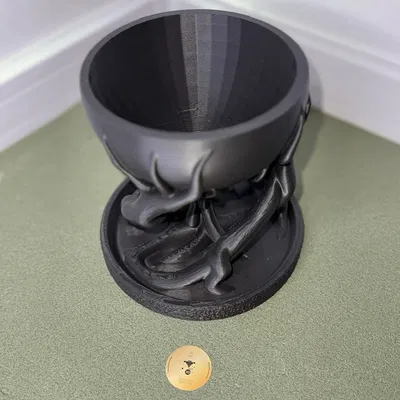 Bình hoa rễ cây độc đáo - Mẫu thiết kế trang trí nội thất 3D đẹp