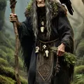 Mô hình 3D người ẩn dật trong rừng và quạ đen (Forest Hermit) - Thumbnail 2