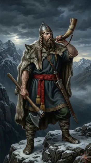 Mô hình 3D Chiến binh Viking khoác áo sói (The Wolf-Clad Warrior) - Image 2