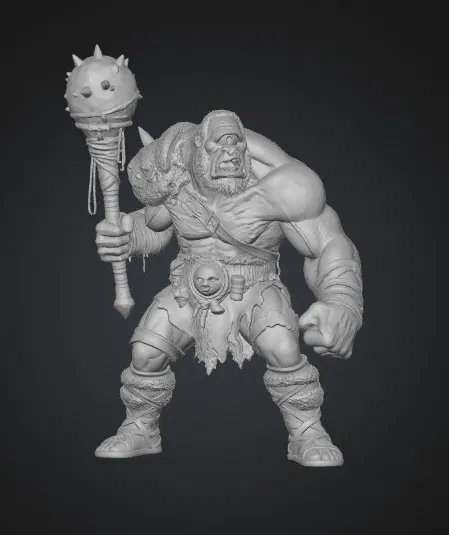 Mô hình 3D One-Eyed Behemoth: Chiến binh khổng lồ cho game RPG - Image 1