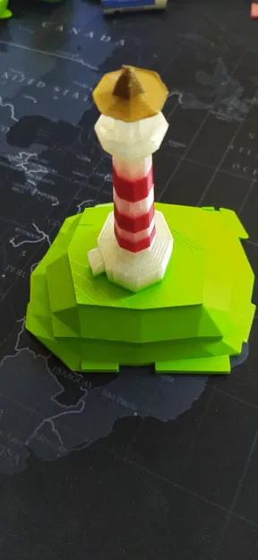 Mô hình trang trí ngọn hải đăng trên đảo theo phong cách Lowpoly - Image 2