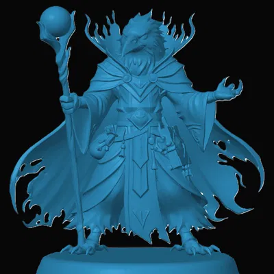 Mô hình Kenku Warlock cho game RPG