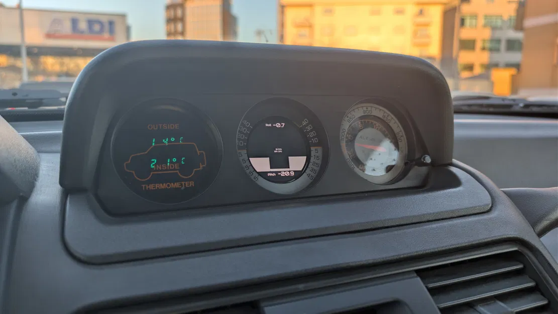 Bộ thay thế ốp đo độ nghiêng (Inclinometer) cho Mitsubishi Pajero MK2 - Image 8