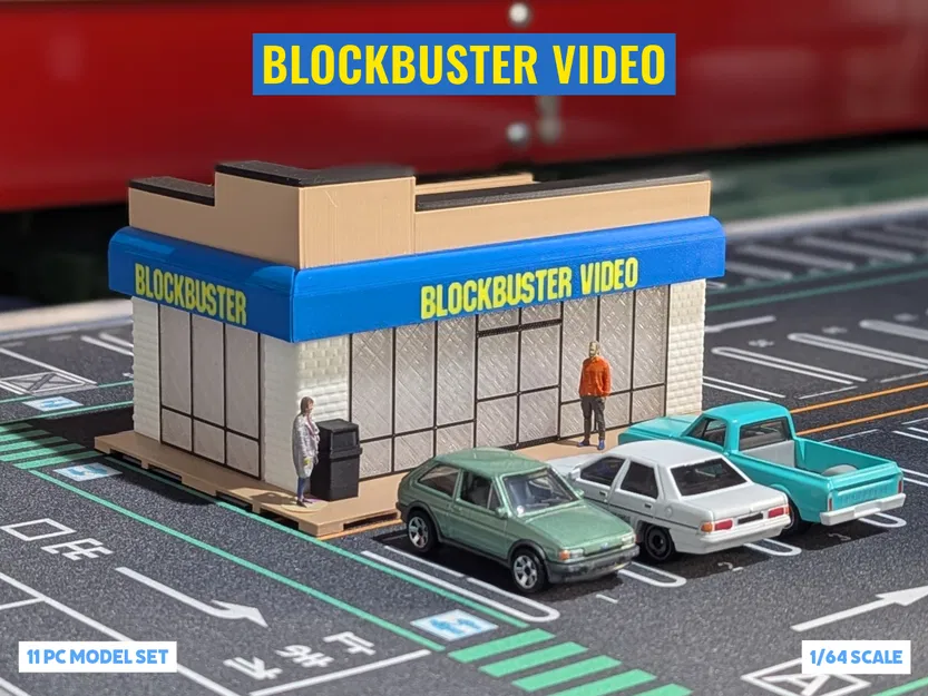 Mô hình Blockbuster Video - Diorama tỷ lệ 1:64 - Image 1