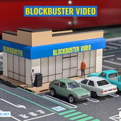 Mô hình Blockbuster Video - Diorama tỷ lệ 1:64