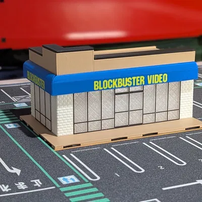 Mô hình Blockbuster Video - Diorama tỷ lệ 1:64