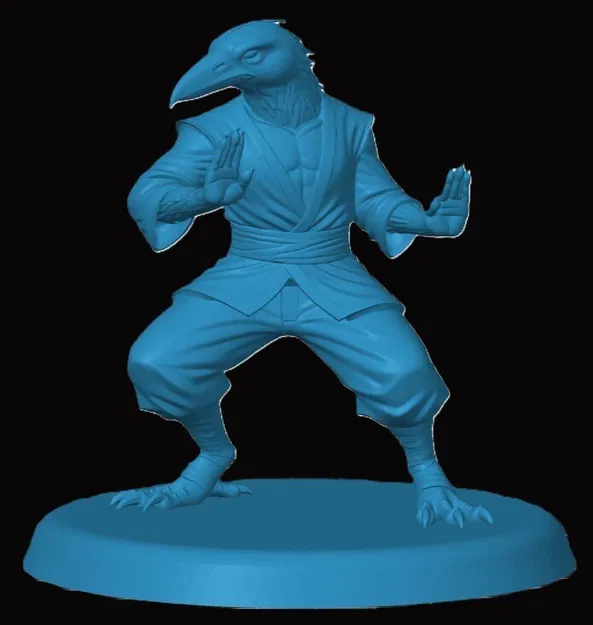 Mô hình Kenku Monk cho game RPG - Image 1
