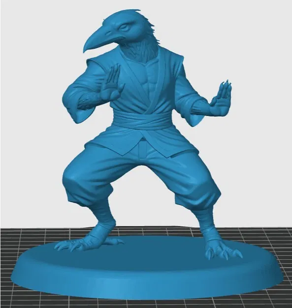 Mô hình Kenku Monk cho game RPG - Image 3