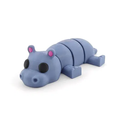 Hà mã (Hippo) - Mô hình động vật linh hoạt - Hỗ trợ cả AMS và máy in thường