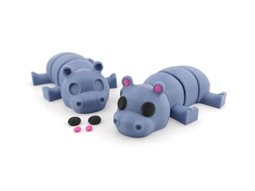Hà mã (Hippo) - Mô hình động vật linh hoạt - Hỗ trợ cả AMS và máy in thường - Image 2