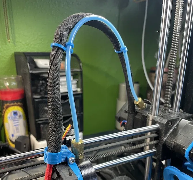 Kẹp giữ dây và ống PTFE thiết kế bằng PrusaSlicer - Image 2