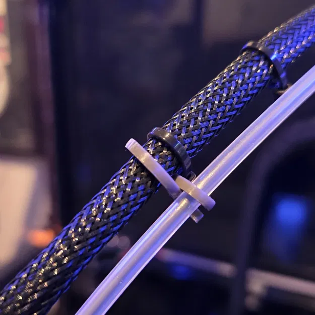 Kẹp cố định ống PTFE và dây CanBus tùy chỉnh cho máy in 3D - Image 1