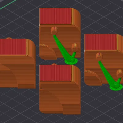 Bộ giữ nắp trên và lỗ thông gió cho máy in Flashforge AD5X