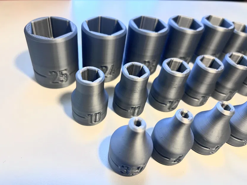 Bộ đầu tuýp (socket) lục giác hệ mét 1/2 inch (cỡ 3.5-25mm) - Image 3