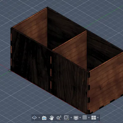 Mô hình hộp đa năng lắp ghép thiết kế tham số cho cắt laser