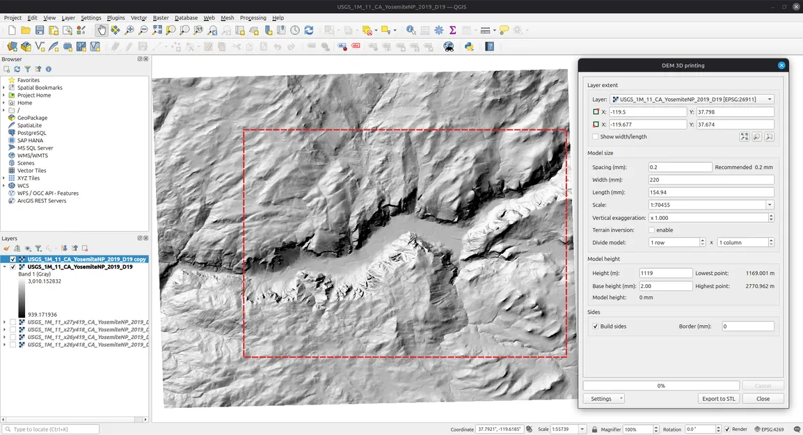 Mô hình địa hình 3D: Thung lũng Yosemite & Half Dome - Image 4