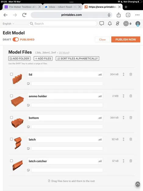 Hộp đựng đạn .22LR tự in 3D tiện dụng - File STL chi tiết - Image 1