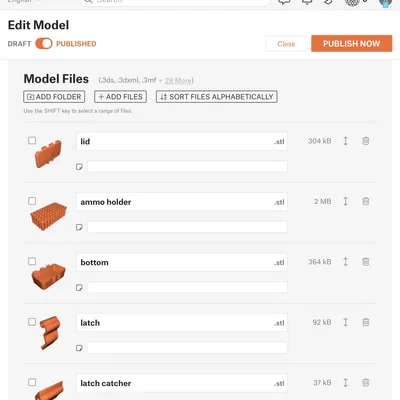 Hộp đựng đạn .22LR tự in 3D tiện dụng - File STL chi tiết