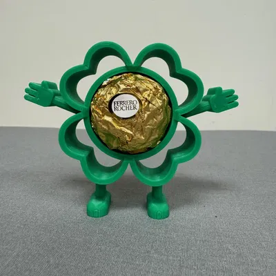 Mô hình Cỏ Bốn Lá Thân Thiện đựng socola Ferrero Rocher - Quà tặng ý nghĩa