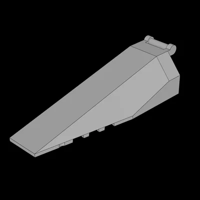 Mẫu in 3D Kính chắn gió (Windscreen) 10x4x2 tương thích Lego