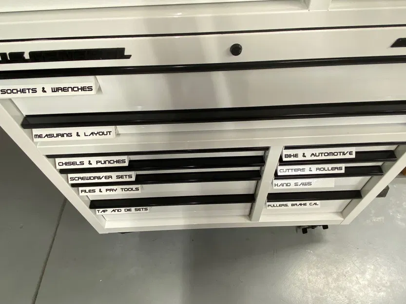 Tấm nền gắn nhãn có nam châm cho thùng đồ nghề - Image 2