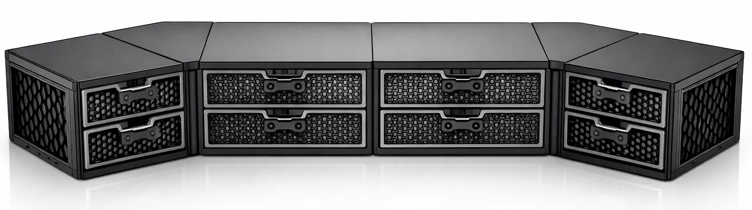 Bộ Kệ Để Bàn & Giá Đỡ Màn Hình Đa Năng + Ngăn Kéo Xếp Chồng - Image 1