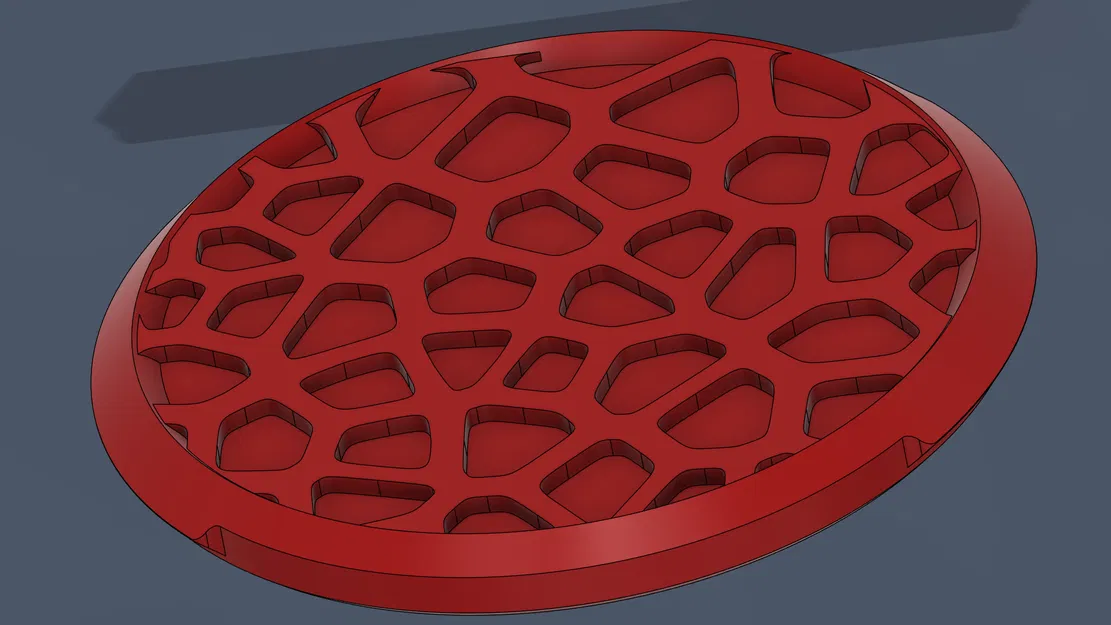 Nắp đậy grinder họa tiết Voronoi tinh tế cho máy nghiền thảo dược V3 - Image 1